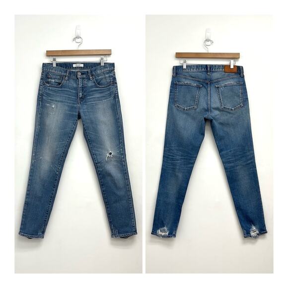 Moussy Vintage Velma Distressed Skinny Ankle Jean Japanese Denim - Size 28 - Picture 1 of 13